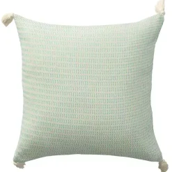 Pillows>Kirklands Home Mint Trapeze Organic Cotton Throw Pillow