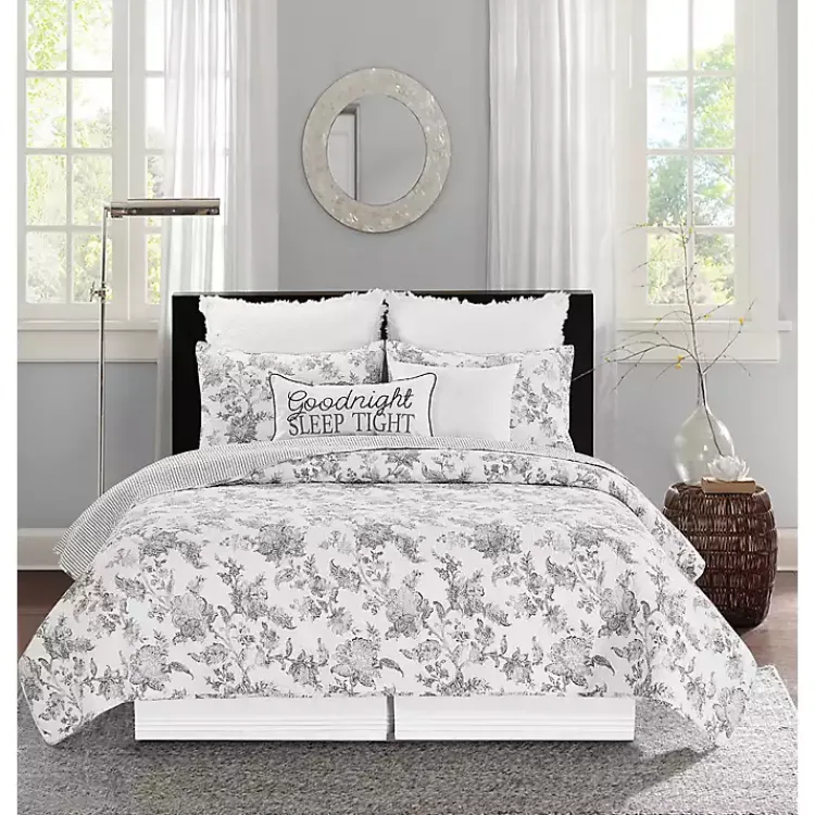 Kirklands Home Miriam Floral & Stripe 3-pc. Full/Queen Quilt Set Online