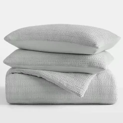 Kirklands Home Mist Waffle Ultra-Soft 3-pc. Twin Comforter Set Green New