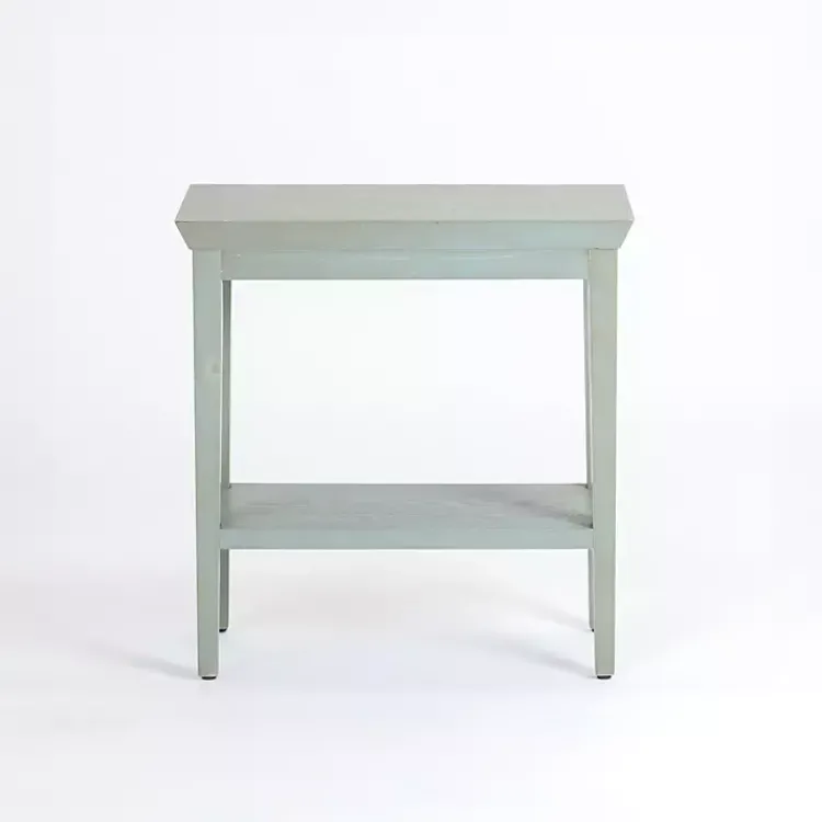 Kirklands Home Mist Wood Marlee Side Table Blue Online