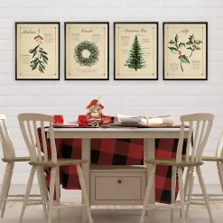 Christmas Art & Wall Decor>Kirklands Home Mistletoe Definition Framed Christmas Art Print