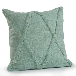 Pillows>Kirklands Home Misty Jade Tufted Diamond Pillow, 18 in. Green