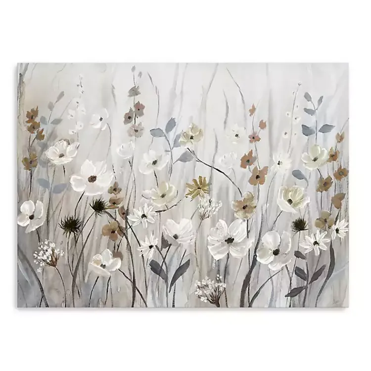 Kirklands Home Misty Meadow Field Large Canvas Art Print Gray Online