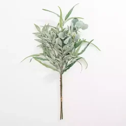 Stems & Bouquets>Kirklands Home Mixed Eucalyptus ery Bouquet Green