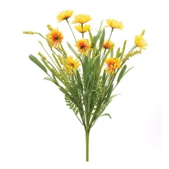 Stems & Bouquets>Kirklands Home Mixed Daisies Bushes, Set of 6 Gold