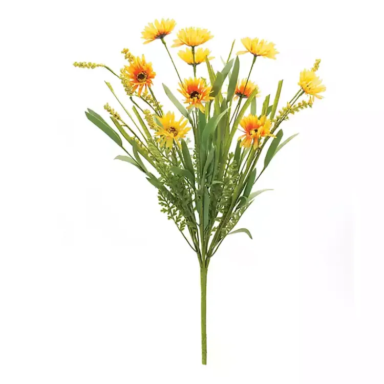 Stems & Bouquets>Kirklands Home Mixed Daisies Bushes, Set of 6 Gold