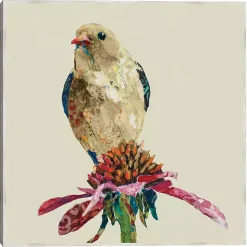 Kirklands Home Mixed Media Bird II Framed Canvas Art Print Outlet