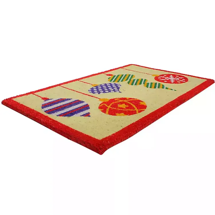 Outdoor Christmas Decorations>Kirklands Home Mixed Ornaments Christmas Doormat