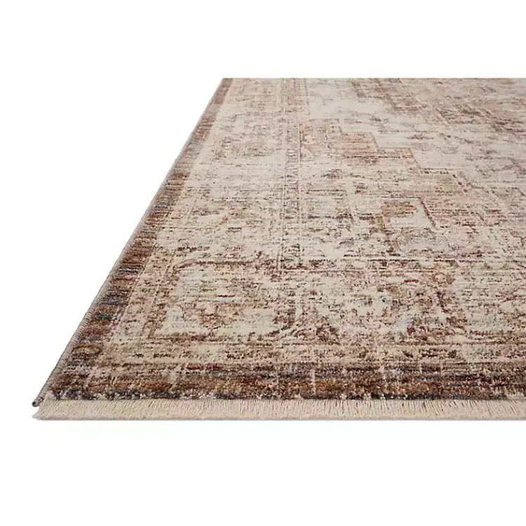 Kirklands Home Mocha and Cream Sorrento Area Rug, 5x7 Outlet