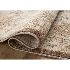 Kirklands Home Mocha and Cream Sorrento Area Rug, 5x7 Outlet