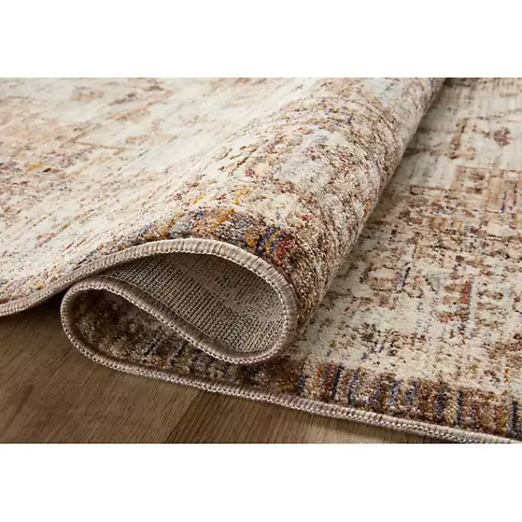 Kirklands Home Mocha and Cream Sorrento Area Rug, 5x7 Outlet