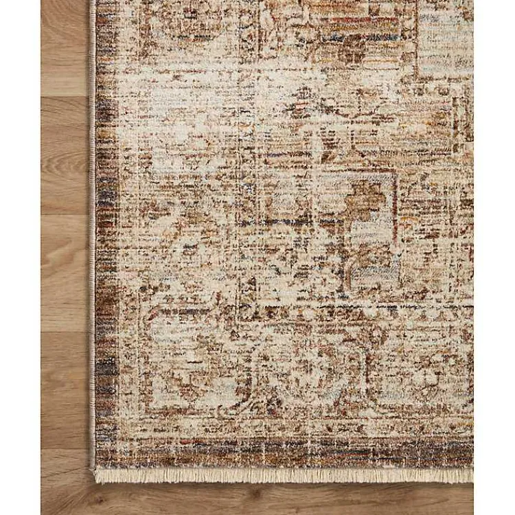 Kirklands Home Mocha and Cream Sorrento Area Rug, 5x7 Outlet