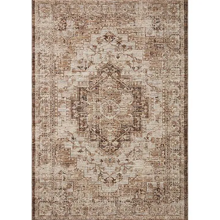 Kirklands Home Mocha and Cream Sorrento Area Rug, 7x10 Best