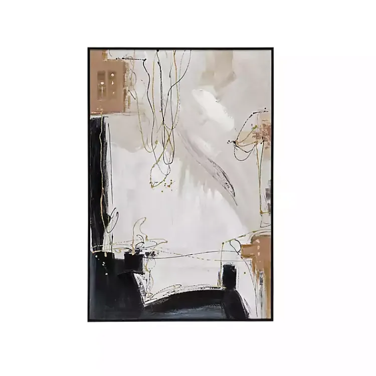 Kirklands Home Modern Abstract Framed Canvas Art Print Online