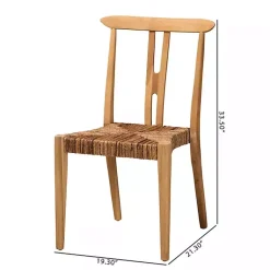 Kirklands Home Modern Bohemian Wishbone Dining Chairs, Set of 2 Tan Online