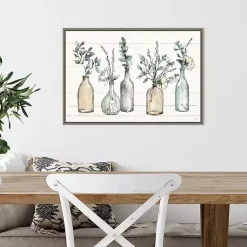 Kirklands Home Modern Farmhouse Floral Framed Canvas Art Print Discount