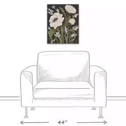Kirklands Home Modern Farmhouse Floral I Canvas Art Print New