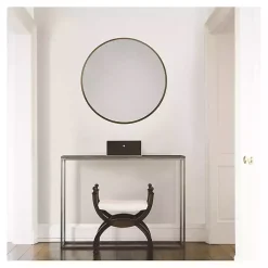 Kirklands Home Modern Metal Round Wall Mirror Gold Sale