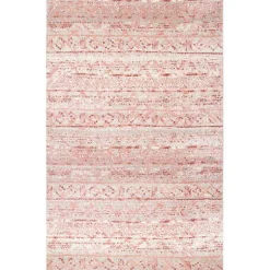 Kirklands Home Modern Hattie Area Rug, 8x10 Pink Best