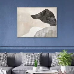 Kirklands Home Modern Landscape Framed Canvas Art Print Gray