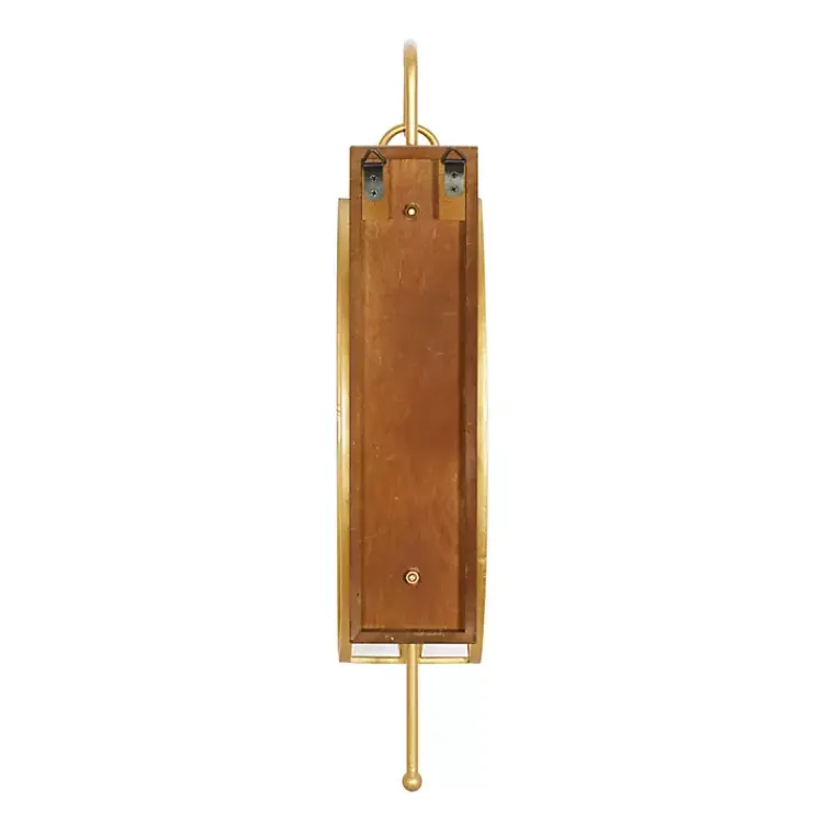 Sconces>Kirklands Home Modern Warm Wood and Gold Sconce