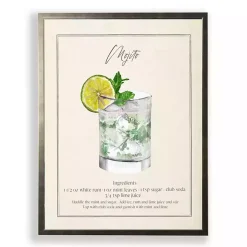 Kirklands Home Mojito Framed Art Print Green New
