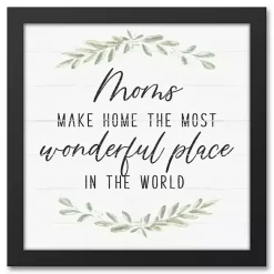 Kirklands Home Mom Make Home Wonderful Framed Canvas Print Sale