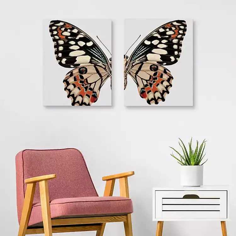 Kirklands Home Monarch Butterfly I & II Canvas Prints, Set of 2 Discount