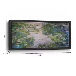 Kirklands Home Monet Water Lilies Framed Canvas Art Print Green Outlet