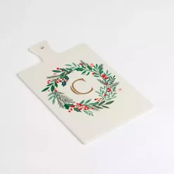 Monogram Seasonal Decor>Kirklands Home Monogram C Christmas Wreath Serving Board