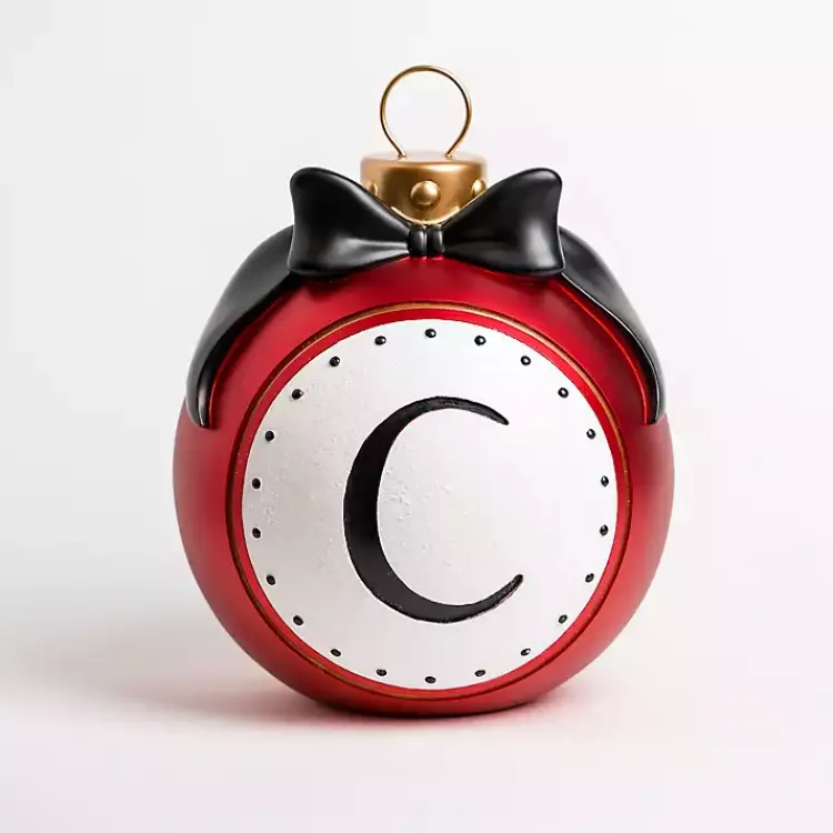 Monogram Seasonal Decor>Kirklands Home Monogram C Outdoor Christmas Ornament