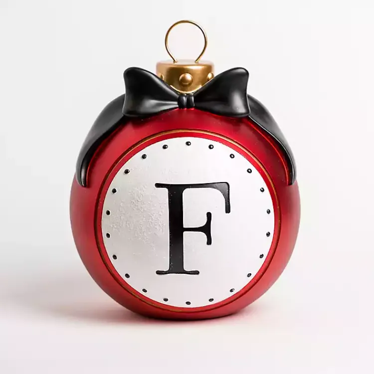 Monogram Seasonal Decor>Kirklands Home Monogram F Outdoor Christmas Ornament