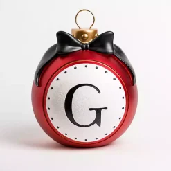 Monogram Seasonal Decor>Kirklands Home Monogram G Outdoor Christmas Ornament