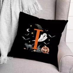 Halloween>Kirklands Home Monogram I Halloween Indoor/Outdoor Pillow