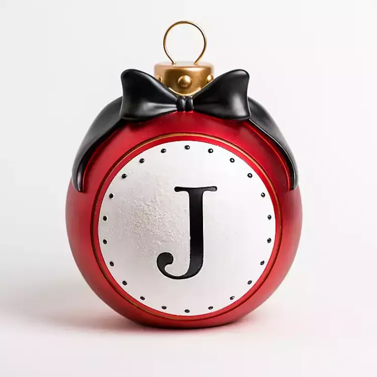Monogram Seasonal Decor>Kirklands Home Monogram J Outdoor Christmas Ornament