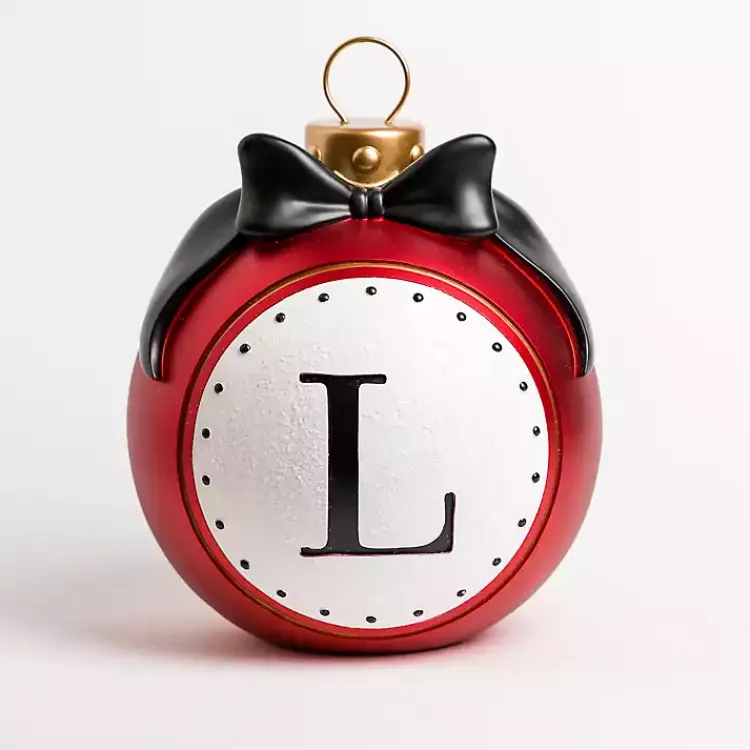 Monogram Seasonal Decor>Kirklands Home Monogram L Outdoor Christmas Ornament