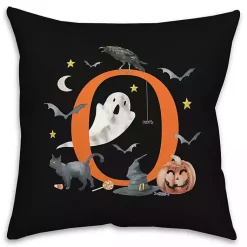 Halloween>Kirklands Home Monogram O Halloween Indoor/Outdoor Pillow