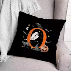 Halloween>Kirklands Home Monogram O Halloween Indoor/Outdoor Pillow
