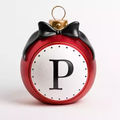 Monogram Seasonal Decor>Kirklands Home Monogram P Outdoor Christmas Ornament