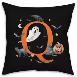 Halloween>Kirklands Home Monogram Q Halloween Indoor/Outdoor Pillow