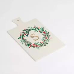 Monogram Seasonal Decor>Kirklands Home Monogram S Christmas Wreath Serving Board