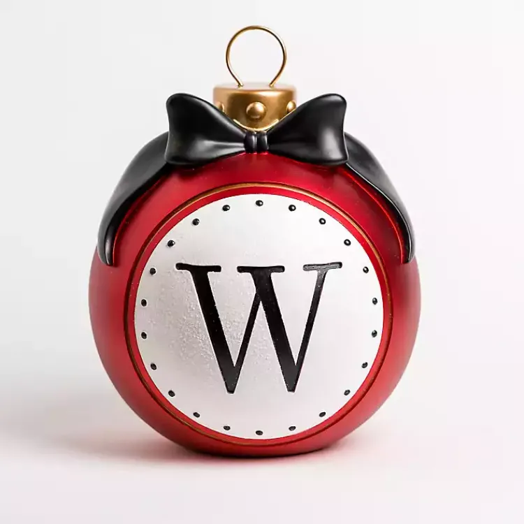 Monogram Seasonal Decor>Kirklands Home Monogram W Outdoor Christmas Ornament