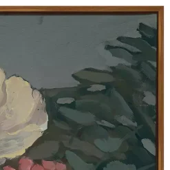Kirklands Home Moody Floral Bouquet Framed Canvas Art Print Multi Discount