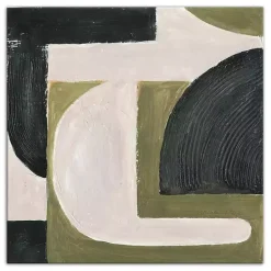 Kirklands Home Moody Green Shapes I Canvas Art Print Discount