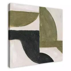 Kirklands Home Moody Green Shapes II Canvas Art Print