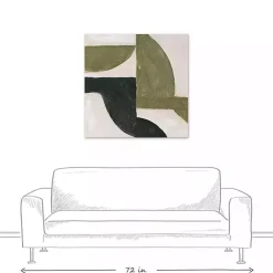 Kirklands Home Moody Green Shapes II Canvas Art Print