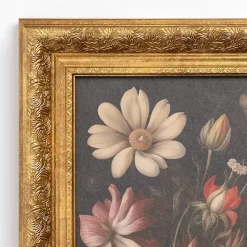 Kirklands Home Moody Mixed Floral Framed Art Print Outlet