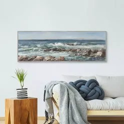 Kirklands Home Moody Ocean View Framed Canvas Art Print