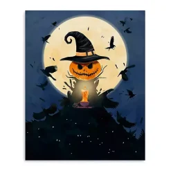 Halloween>Kirklands Home Moonlit Jack O Lantern Canvas Art Print, 24x30