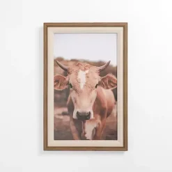 Kirklands Home Moove Over Framed Canvas Art Print Brown Online